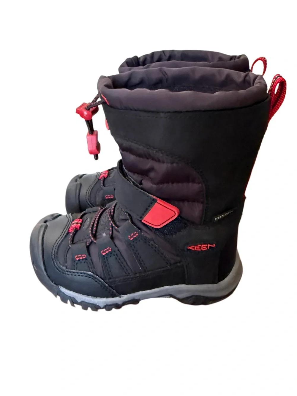Keen Winterport Neo DT WP Black Boots with Red Accents-Size 8 NWOT